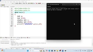 Static Variables in C language || How to use Static Variables in C programming in Hindi...