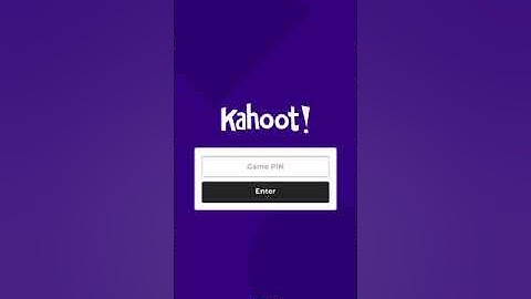 Opening Kahoot! App