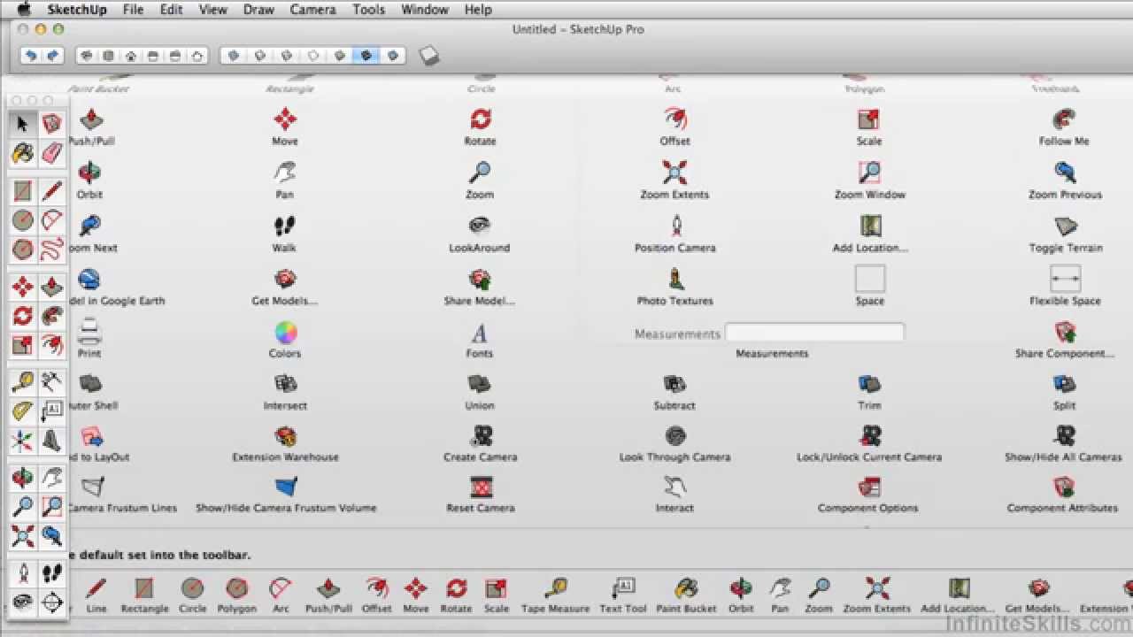  SketchUp  Pro 2014 Tutorial Setting Up The Toolbars YouTube