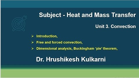 3  Convection Part I Introduction, Buckingham ‘pie