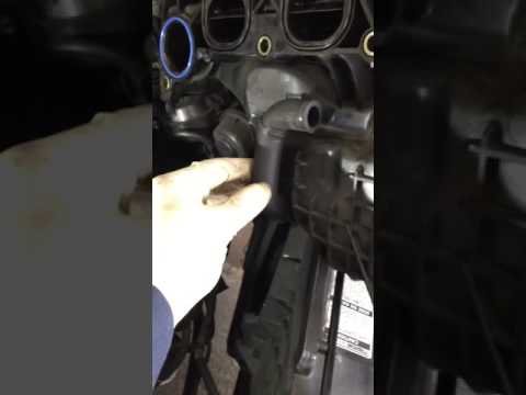 2003 Mazda 3 check engine light code p0171 because of leak from intake