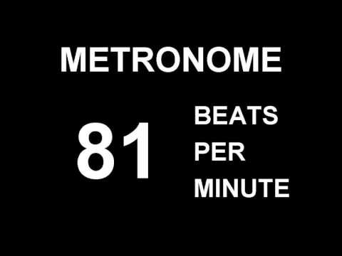 METRONOME 81 BPM (BEATS PER MINUTE 