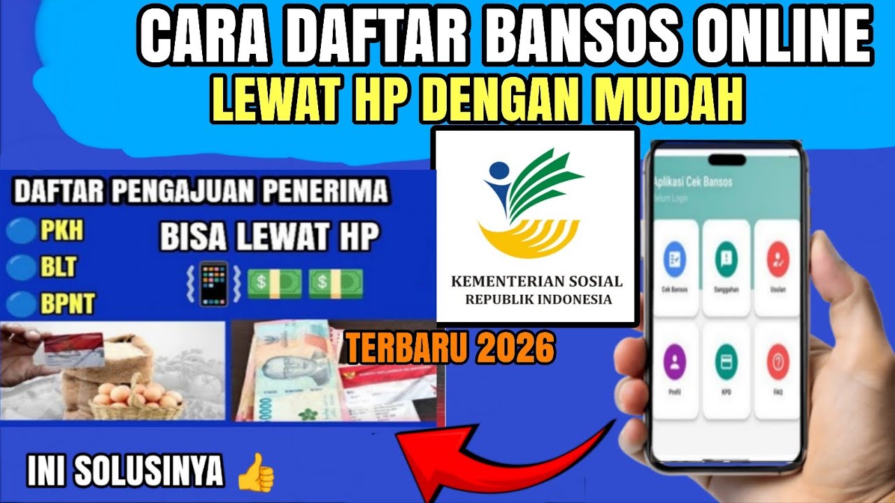 Terbaru 2026 ‼️ Cara daftar Penerima Bansos online lewat hp | Cek Cair Bansos hari ini