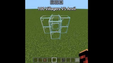 100 Villagers VS Anvil In Minecraft #minecraft #shorts #youtubeshorts