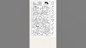 Can You Find All 8 Hidden Objects? 🕵️‍♂️ Kids Puzzle Challenge! #shorts #findthedifference#ytshorts