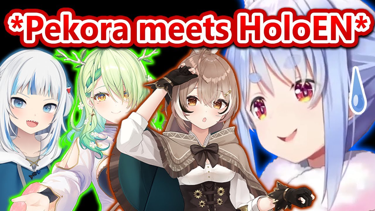 Pekora Reacts To Meeting Gura, Fauna & Mumei In RUST 2 Years Ago...