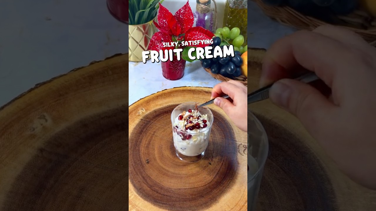 Whipped Fruit Cream | 5-minutes Indian Dessert | Easy & Instant Homemade Dessert Recipe