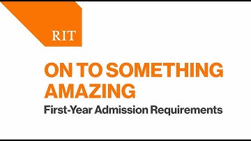 First-year Admission Requirements