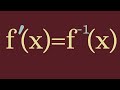 A very interesting differential equation.