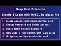 SignUp and Login System with MySQL Database Pro Extension | Deep Host Extension
