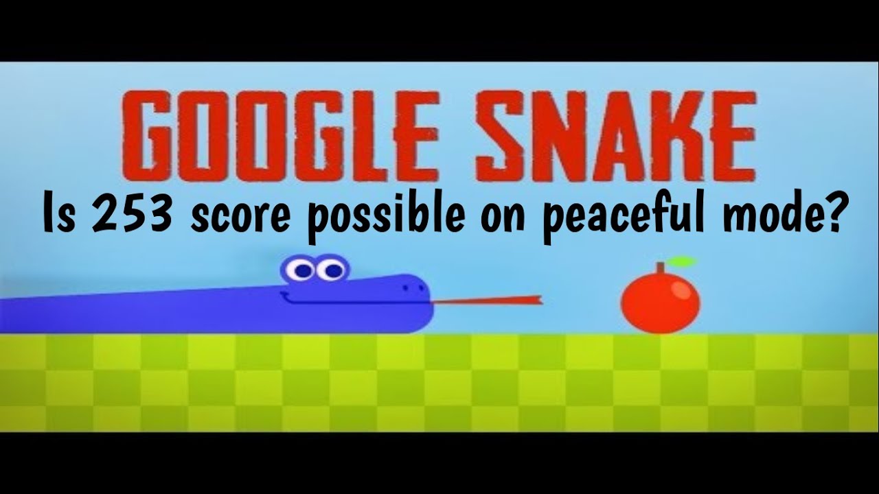 The snake can't die!, Peace Mode - Google Snake Game (Part 1)