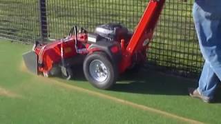 Kersten K 820 with sweeper and sports surface separator/collector