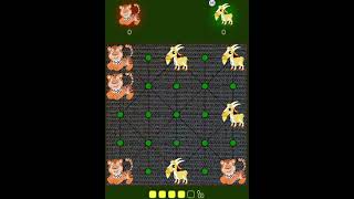 IOS GAME | Ba-gal-cha game / Tigers & Goats | Goats win|Tigers Blocks strategy Part 2 screenshot 1