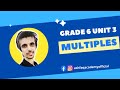 Class 6 - Mathematics - Chapter 3 - Multiples #maths #education #factors #multiples #number #youtube