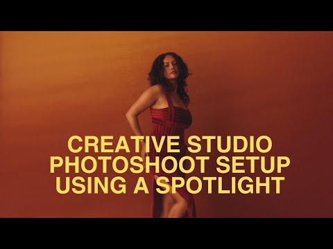 Creative Studio Photoshoot Setup Using A Spotlight