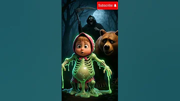 Masha And The Bear Turn Into A Skull Masha Horror Cartoon 