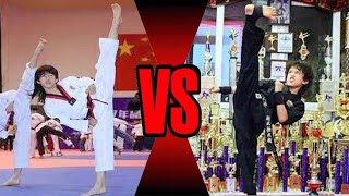 Nassim Young Dragon vs Lin Qiunan - Best Taekwondo Kids 2019