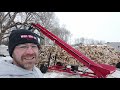 Labor Saver! 24 ft firewood conveyor by Wolfe Ridge MFG