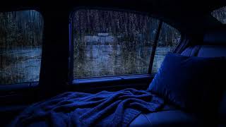 Heavy Rain and Soft Rolling Thunder on Car Roof - Fall Asleep Fast and Sleep Through the Night screenshot 4