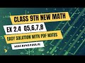 Exercise 2.4 Q 5,6,7,8 | Class 9th | Kinza Bilal