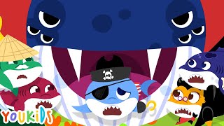 Halloween Song with Baby Shark & Scary Whale | Youkids Songs for Kids