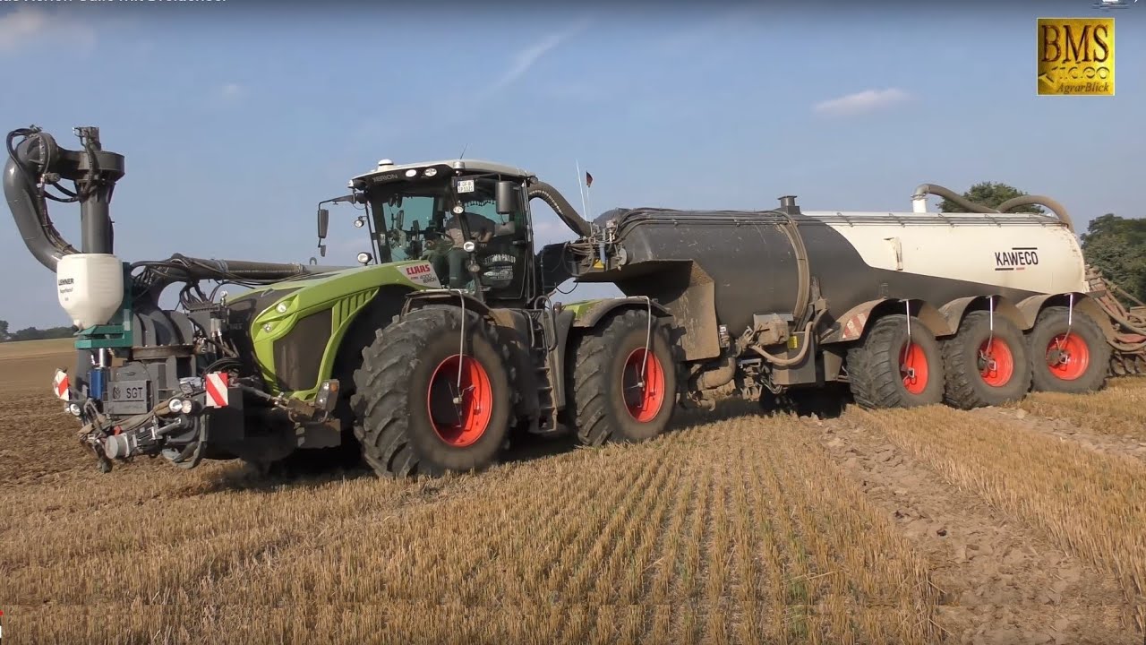 CLAAS XERION 4000 / Kaweco Tridem 36m / LU Prilop / Gülle / Gärreste ...