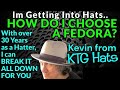 How to choose the right fedora for your face  we discuss hat size brim sizechoosing colors  more