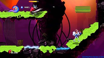 Earthworm Jim HD Walkthrough (Play Me Off, Gamepad Worm!)