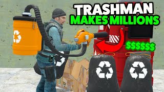 Being A Trashman And Recycling TRASH For MILLIONS! - Gmod DarkRP LIFE 45