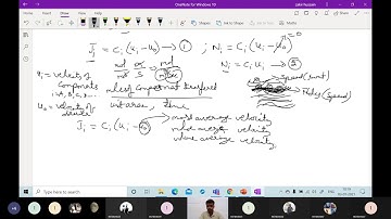 1.1 (Unit-1) Mass Transfer Operations-1: Fluxes and Diffusivities