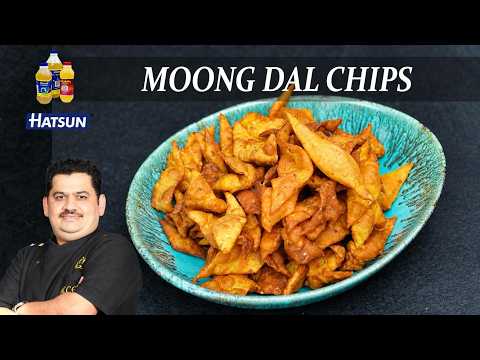 Payatham Paruppu chips | Kids snacks box recipe | moong dal chips | Chef Venkatesh Bhat