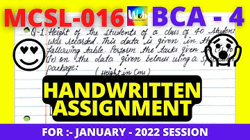 MCSL016 | Internet Concepts & Web Design | BCA- 4 | HANDWRITTEN ASSIGNMENT | 2021-2022 | #IGNOU #BCA