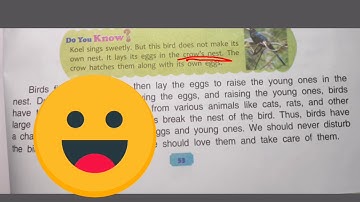 DAV Class -3 Science Ch-7 Birds and their Nests (Reading and Explanation) Part-2