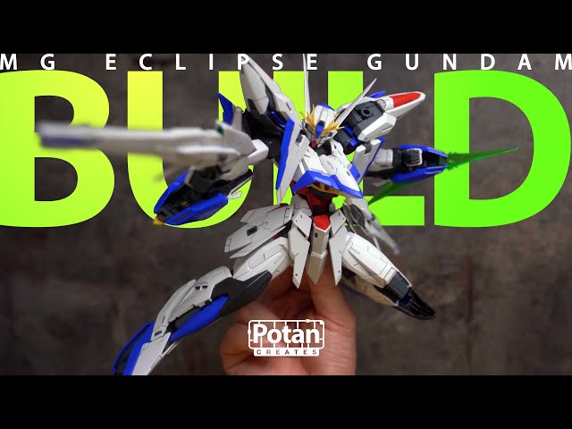 All-New Design Gunpla MG Eclipse Gundam Straight Build | 夏休みの自由工作 エクリプスガンダム素組みしてみた | ガンプラ | ASMR class=