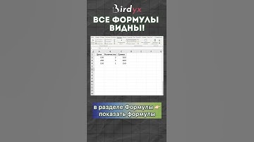 ВСЕ формулы видны👀  #excel #excelобучение #эксель #shorts #birdyx #формулы #формула #обучение