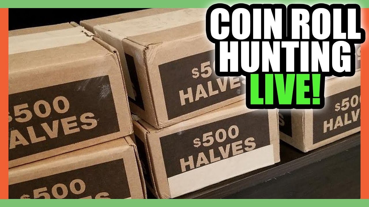 SEARCHING FOR SILVER COINS - COIN ROLL HUNTING LIVE STREAM!!