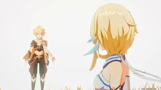 Lumine meets Aether again [1080P 60FPS] JP Dub