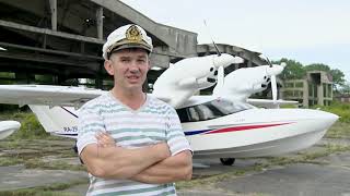 Peter Troush and his L-145 seaplane. One day from the life of a private pilot in Kaliningrad region.