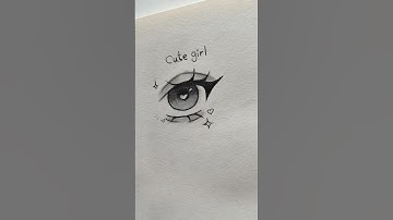How to draw eyes tutorial ✨ cute   #drawing #eyes #art #tutorial #shorts #howtodraw