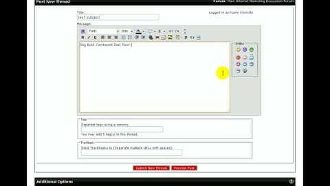 Warrior Forum WYSIWYG Editor