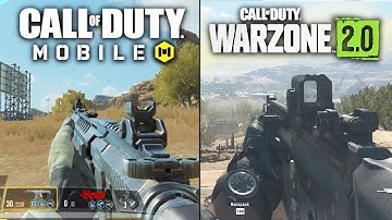 COD Warzone 2.0 VS COD Mobile | COD Mobile & COD PC Comparison Gameplay,Physics and More | DV Gaming