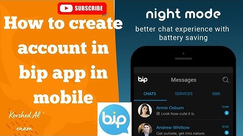 How to create bip app account in mobile 🤔 korshed Al enam 🙂 New video #bip   #tricks #WhatsApp