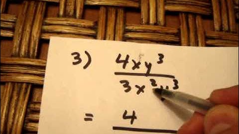 * Simplifying an expression using the quotient rule of exponents