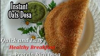 ओट्स डोसा - Instant Oats Dosa for Weight loss