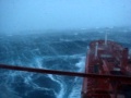 Tanker in heavy storm