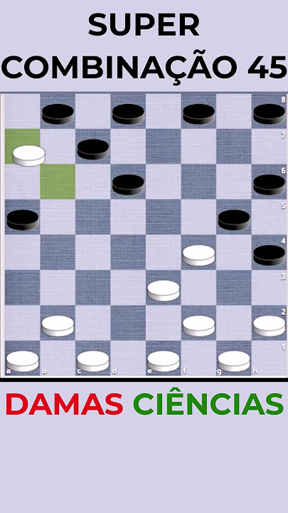 Combinação Lindíssima na dama de 64 casas #checkersnotchess