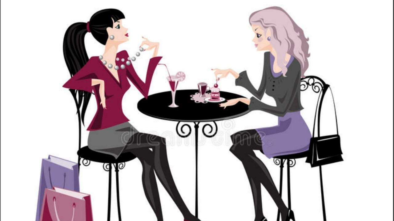 Подруги сидели и пили. Подружки за столом. Подруги за столиком в кафе. Две девушки в кафе иллюстрация. Две девушки за столиком.