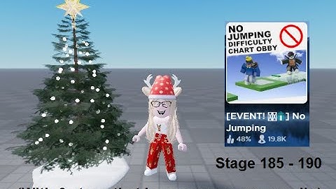 Roblox: No Jumping Difficulty Chart Obby [Stage 185-190]