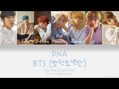 BTS (방탄소년단) - DNA Lyrics Video Color Coded Han|Rom|Eng|Vostfr