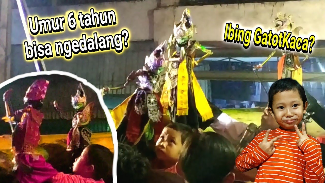 Keren Amat Ni Bocah Bisa Memainkan Wayang Ibing Gatotkaca Di